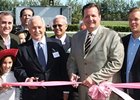 Opening ceremonies at Hialeah; left: John Brunetti, right: Hialeah Mayor Julio Robaina