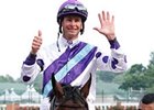 Corey Lanerie celebrates 6 wins at Churchill Downs on May 27.