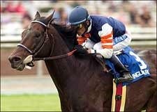 Singletary Breaks Away in Oak Tree BC Mile Singletary Breaks Away in Oak Tree BC Mile