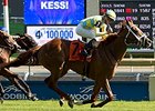 Sky Treasure delivers an upset in the Nassau Stakes.