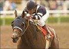 Balance, with Victor Espinoza up, wins the Santa Anita Oaks.