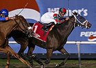 American Border pulls away in the Violet Stakes.