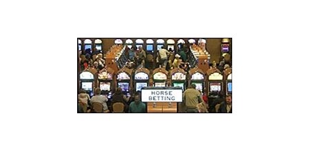 Remington Park's casino was popular on opening day.
