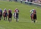 Frankel (right) wins the Two Thousand Guineas April 30 at Newmarket, England