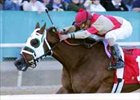 Time's Mistress races to a 4 3/4-length victory in the Honeybee Stakes Friday afternoon at Oaklawn Park.<br><a target="blank" href="http://www.bloodhorse.com/horse-racing/photo-store?ref=http%3A%2F%2Fpictopia.com%2Fperl%2Fgal%3Fprovider_id%3D368%26ptp_photo_id%3D892170%26ref%3Dstory">Order This Photo</a>