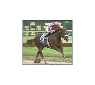 Longshot French Riviera runs to victory in her first graded stakes.