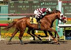 Willa B Awesome wins the Melair Stakes by a nose