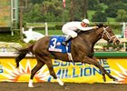 Leah's Secret comes into the Santa Maria off a decisive victory in the Sunshine Millions Distaff.<br><a target="blank" href="http://www.bloodhorse.com/horse-racing/photo-store?ref=http%3A%2F%2Fpictopia.com%2Fperl%2Fgal%3Fprovider_id%3D368%26ptp_photo_id%3D7536705%26ref%3Dstory">Order This Photo</a>