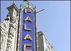 Palace Theater marquee announces Seabiscuit premiere.