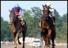Awesome Humor, right, remained undefeated with her Adirondack victory.