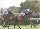 Ocean Drive winning the Appalachian, Friday at Keeneland.