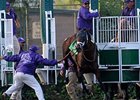 Quality Road was scratched from the Breeders' Cup Classic after acting up during the loading process.