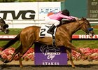 Dawnie Macho lead throughout and won the Landaluce Stakes at Hollywood Park.<br><a target="blank" href="http://www.bloodhorse.com/horse-racing/photo-store?ref=http%3A%2F%2Fpictopia.com%2Fperl%2Fgal%3Fprovider_id%3D368%26ptp_photo_id%3D9102666%26ref%3Dstory">Order This Photo</a>