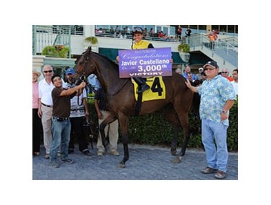 Javier Castellano celebrates win number 3,000.