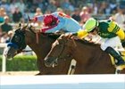 Tough Tiz's Sis beats Hystericalady in the final strides of the Lady's Secret Breeders' Cup.
