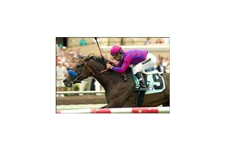 Attima carries Victor Espinoza to the win in the San Clemente Handicap, Saturday at Del Mar.