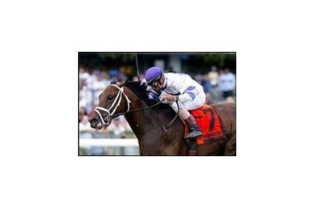 West Virginia wins the Philip H. Iselin Breeders' Cup Handicap.