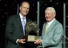 James Tafel (right) was honored as top breeder in the nation at the Sept. 6 TOBA Awards dinner.