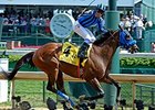 Private Zone comes home strong in the Churchill Downs.<br><a target="blank" href="http://photos.bloodhorse.com/AtTheRaces-1/At-the-Races-2015/i-mHCj3pD">Order This Photo</a>