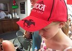 Saratoga Racecourse hat giveaway