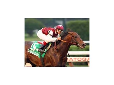 Bernardini, winning the Travers.<br><a target="blank" href="http://www.bloodhorse.com/horse-racing/photo-store?ref=http%3A%2F%2Fpictopia.com%2Fperl%2Fgal%3Fprocess%3Dgallery%26gallery_id%3DS210287%26provider_id%3D368%26ptp_photo_id%3D504529%26ref%3Dstory">Order This Photo</a>