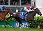 Tizaqueena holds off Dawn After Dawn for victory in the Churchill Distaff Turf Mile.<br><a target="blank" href="http://www.bloodhorse.com/horse-racing/photo-store?ref=http%3A%2F%2Fpictopia.com%2Fperl%2Fgal%3Fprovider_id%3D368%26ptp_photo_id%3D8063284%26ref%3Dstory">Order This Photo</a>