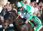 Mushka was awarded a victory in the Juddmonte Farms Spinster Stakes after Proviso was disqualified.<br><a target="blank" href="http://www.bloodhorse.com/horse-racing/photo-store?ref=http%3A%2F%2Fpictopia.com%2Fperl%2Fgal%3Fprovider_id%3D368%26ptp_photo_id%3D8547983%26ref%3Dstory">Order This Photo</a>