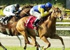 Megahertz wins third straight Santa Barbara Handicap.