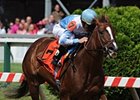 Agave Kiss cannot be caught in the Miss Preakness.
<br><a target="blank" href="http://photos.bloodhorse.com/AtTheRaces-1/at-the-races-2012/22274956_jFd5jM#!i=1854234826&k=fKXZ32G">Order This Photo</a>