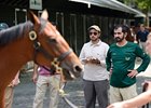 Sheikh Mohammed at the Fasig-Tipton Saratoga Yearling Sale.
