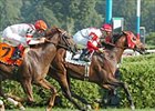 Nothing to Lose outruns Silver Tree in the stretch to take the Fourstardave, Saturday at Saratoga.