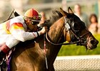 Bourbon Bay won the San Juan Capistrano Handicap in April, his most recent start. <br><a target="blank" href="http://www.bloodhorse.com/horse-racing/photo-store?ref=http%3A%2F%2Fpictopia.com%2Fperl%2Fgal%3Fprovider_id%3D368%26ptp_photo_id%3D8897725%26ref%3Dstory">Order This Photo</a>