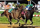 Awesomemundo winning the Allaire DuPont Distaff Stakes.