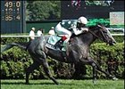 Jerry Bailey guided Seducer's Song to victory in the Lake George Stakes.