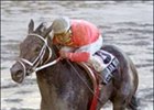 Spectacular Moon captures the Astarita Stakes, Sunday at Belmont Park.