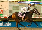 Carlsbad and Jockey Tyler Baze cruise in the Rancho Bernardo. <br><a target="blank" href="http://www.bloodhorse.com/horse-racing/photo-store?ref=http%3A%2F%2Fpictopia.com%2Fperl%2Fgal%3Fprovider_id%3D368%26ptp_photo_id%3D8458416%26ref%3Dstory">Order This Photo</a>