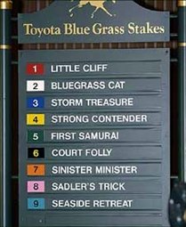 First Samurai Draws Post Position 5 as Blue Grass Favorite First Samurai Draws Post Position 5 as Blue Grass Favorite