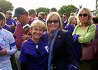 Julie Krone and Bo Derek at the cancer walk.