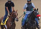 I'll Have Another with pony Lava Man
<br><a target="blank" href="http://photos.bloodhorse.com/TripleCrown/2012-Triple-Crown/Works/22611108_LR3wcn#!i=1823294622&k=LhHtgWP">Order This Photo</a>