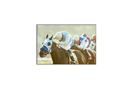 Silent Sighs, upsets Halfbridled in the Santa Anita Oaks.