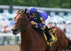 Custom for Carlos wins the Jersey Shore Stakes at Monmouth.