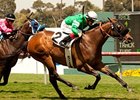 Eswan Flores wins on Kelly Leak at Hollywood Park.
