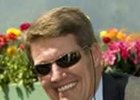 Trainer Dan Hendricks was all smiles after his Derby favorite Brother Derek won the Santa Anita Derby.