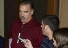 David Plummer, of ClassicStar, speaking with reporters at the Keeneland November 2004 sale.