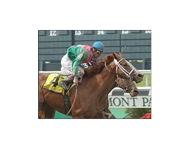 Wildcat Bettie B wins the Prioress Stakes.