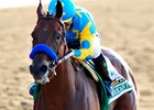 (June 6, 2015) American Pharoah, Victor Espinoza up, becomes the 12th Triple Crown winner...
© 2015 Rick Samuels/The Blood-Horse