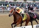 Dame Dorothy shakes off Street Story to win the Bed o' Roses Stakes <br><a target="blank" href="http://photos.bloodhorse.com/AtTheRaces-1/At-the-Races-2015/i-FMQM3w5">Order This Photo</a>