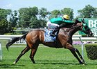 King Kreesa leads the way to victory in the Poker Stakes.<br><a target="blank" href="http://photos.bloodhorse.com/AtTheRaces-1/At-the-Races-2015/i-kQrsgDD">Order This Photo</a>