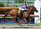 Dogwood Trail wins the Azalea Stakes.
<br><a target="blank" href="http://photos.bloodhorse.com/AtTheRaces-1/At-the-Races-2015/i-FjcnKF6">Order This Photo</a>