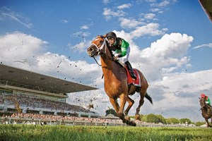 Headline writers have enjoyed the easy puns with Illinois-bred The Pizza Man throughout his career, penning "The Pizza Man Delivers" and "The Pizza Man Gets the Dough" as he galloped to victory in minor races. But the 6-year-old English Channel gelding gave them the biggest opportunity of all to write his name when he turned back multiple grade I winner Big Blue Kitten in the $1 million Arlington Million (gr. IT) at Arlington International Racecourse, becoming the first from the Prairie State to win his home track's marquee race.